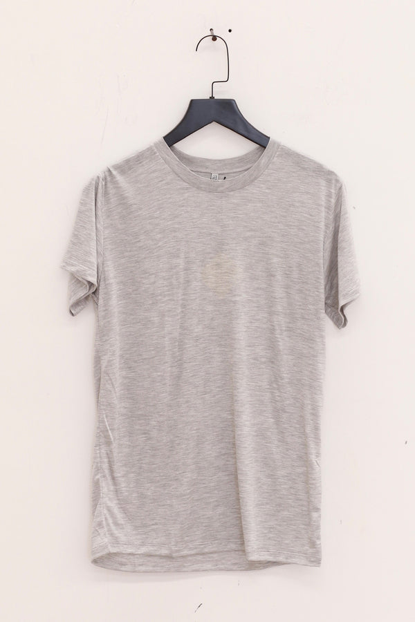 BASERANGE Classic Bamboo Fiber Bamboo Cotton Long Sleeve T-Shirt Collection Round Neck Bottoming Shirt France BAS-TOLS-BA-SU25-GREY MELANGE TOLS-BL-000